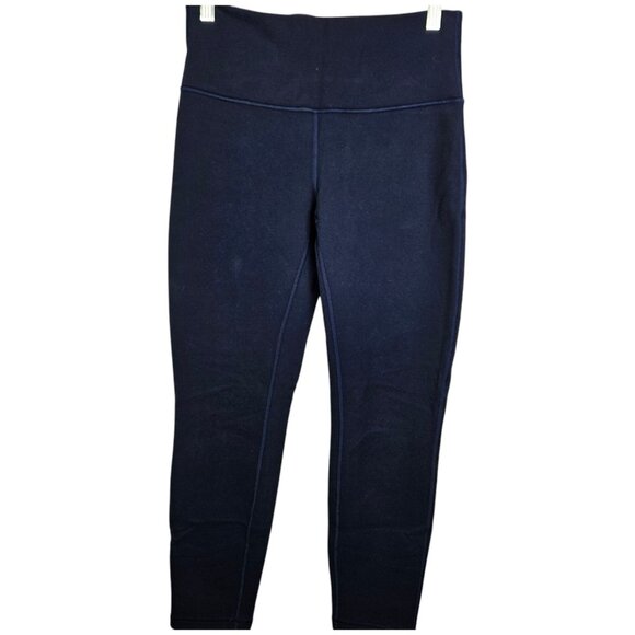 Lululemon Wunder Under Leggings Size 6 Navy Blue‎ High Rise - Picture 9 of 9